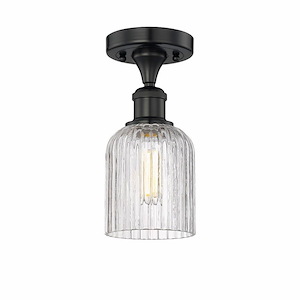 Bridal Veil - 1 Light Semi-Flush Mount In Art Deco Style-9.13 Inches Tall and 5 Inches Wide - 1330250