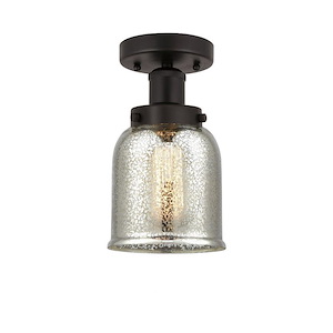 Bell - 1 Light Semi-Flush Mount In Industrial Style-8.25 Inches Tall and 6.5 Inches Wide - 1289668