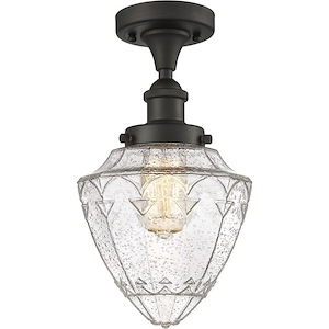 Bullet - 1 Light Semi-Flush Mount-13 Inch Tall and 6 Inch Wide - 1426111