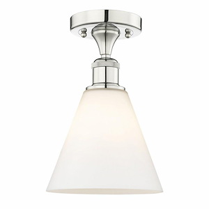 Berkshire - 1 Light Semi-Flush Mount In Industrial Style-10.75 Inches Tall and 8 Inches Wide - 1330224