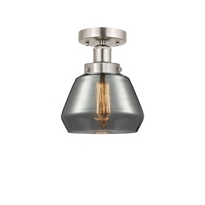 Fulton - 1 Light Semi-Flush Mount In Industrial Style-8.25 Inches Tall and 6.5 Inches Wide - 1289688