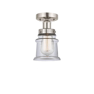 Canton - 1 Light Semi-Flush Mount In Industrial Style-9.25 Inches Tall and 5.25 Inches Wide