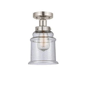 Canton - 1 Light Semi-Flush Mount In Industrial Style-11 Inches Tall and 6 Inches Wide - 1289614