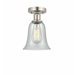 Hanover - 1 Light Semi-Flush Mount In Industrial Style-11.75 Inches Tall and 6.25 Inches Wide