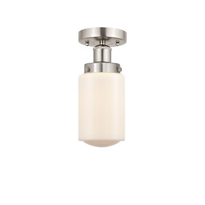 Dover - 1 Light Semi-Flush Mount In Industrial Style-8.25 Inches Tall and 6.5 Inches Wide