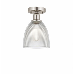 Castile - 1 Light Semi-Flush Mount In Industrial Style-9.75 Inches Tall and 6 Inches Wide