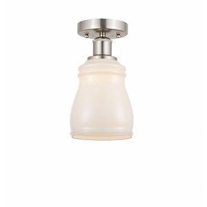 Ellery - 1 Light Semi-Flush Mount In Nautiical Style-9.75 Inches Tall and 4.75 Inches Wide