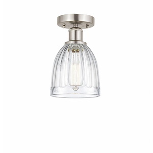Brookfield - 1 Light Semi-Flush Mount In Industrial Style-9.75 Inches Tall and 5.75 Inches Wide