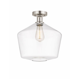 Cindyrella - 1 Light Semi-Flush Mount In Nautiical Style-13.75 Inches Tall and 12 Inches Wide