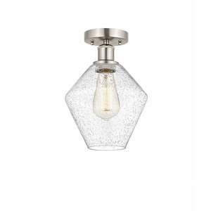 Cindyrella - 1 Light Semi-Flush Mount In Nautiical Style-11.25 Inches Tall and 8 Inches Wide