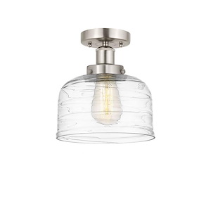 Bell - 1 Light Semi-Flush Mount In Industrial Style-8.25 Inches Tall and 6.5 Inches Wide - 1289669