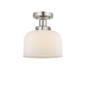 Bell - 1 Light Semi-Flush Mount In Industrial Style-8.25 Inches Tall and 6.5 Inches Wide - 1289733