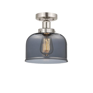 Bell - 1 Light Semi-Flush Mount In Industrial Style-8.25 Inches Tall and 6.5 Inches Wide - 1289704