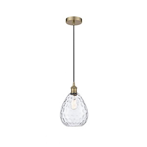 Waverly - 1 Light Mini Pendant In Industrial Style-12.75 Inches Tall and 8 Inches Wide