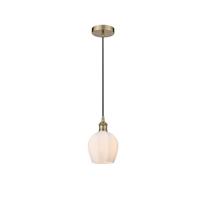 Norfolk - 1 Light Cord Hung Mini Pendant In Industrial Style-9.63 Inches Tall and 5.75 Inches Wide - 1289765