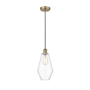 Cindyrella - 1 Light Mini Pendant In Industrial Style-14.75 Inches Tall and 7 Inches Wide