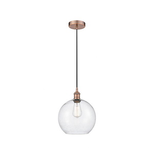 Athens - 1 Light Mini Pendant In Industrial Style-12.75 Inches Tall and 10 Inches Wide