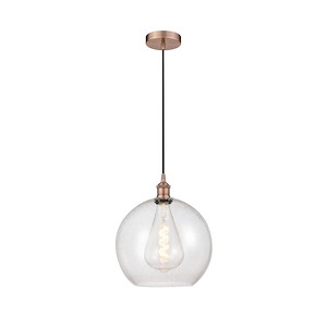 Athens - 1 Light Mini Pendant In Industrial Style-14.38 Inches Tall and 11.75 Inches Wide - 1289749