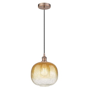 Brookhaven Sphere - 1 Light Edison Cord Hung Mini Pendant-12 Inch Tall and 10.5 Inch Wide - 1387780