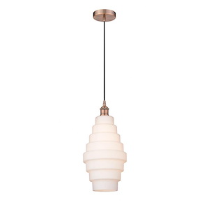 Cascade - 5W 1 LED Mini Pendant In Industrial Style-17.75 Inches Tall and 8 Inches Wide - 1289739