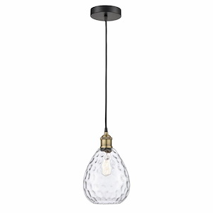 Waverly - 1 Light Cord Hung Mini Pendant In Modern Style-12.75 Inches Tall and 8 Inches Wide