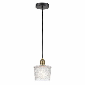 Niagra - 1 Light Cord Hung Mini Pendant In Modern Style-9.25 Inches Tall and 6.5 Inches Wide