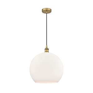 Athens - 1 Light Pendant In Industrial Style-17.38 Inches Tall and 13.75 Inches Wide