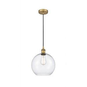 Athens - 1 Light Mini Pendant In Industrial Style-12.75 Inches Tall and 10 Inches Wide - 1289737