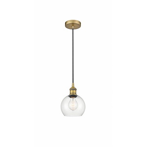Athens - 1 Light Mini Pendant In Industrial Style-8.88 Inches Tall and 6 Inches Wide - 1289705
