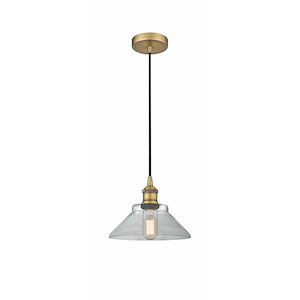 Orwell - 1 Light Cord Hung Mini Pendant In Industrial Style-7.75 Inches Tall and 8.38 Inches Wide - 1289721