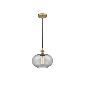 Gorham - 1 Light Cord Hung Mini Pendant In Industrial Style-10.75 Inches Tall and 9.5 Inches Wide
