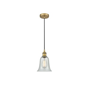 Hanover - 1 Light Cord Hung Mini Pendant In Industrial Style-11.75 Inches Tall and 6.25 Inches Wide - 1289727