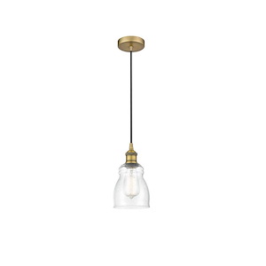 Ellery - 1 Light Cord Hung Mini Pendant In Nautiical Style-9.75 Inches Tall and 4.5 Inches Wide - 1289753