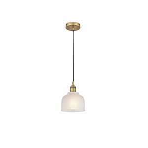Dayton - 1 Light Cord Hung Mini Pendant In Industrial Style-9.25 Inches Tall and 5.5 Inches Wide
