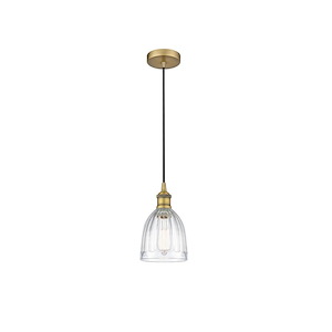 Brookfield - 1 Light Cord Hung Mini Pendant In Industrial Style-9.75 Inches Tall and 5.75 Inches Wide - 1289806