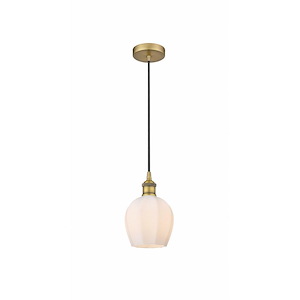 Norfolk - 1 Light Cord Hung Mini Pendant In Industrial Style-9.63 Inches Tall and 5.75 Inches Wide