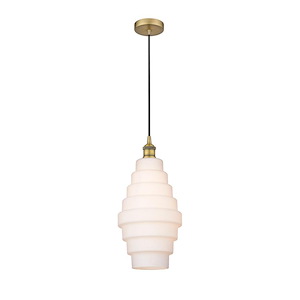 Cascade - 5W 1 LED Mini Pendant In Industrial Style-17.75 Inches Tall and 8 Inches Wide