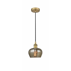 Fenton - 1 Light Mini Pendant In Industrial Style-8.25 Inches Tall and 6.5 Inches Wide - 1289807