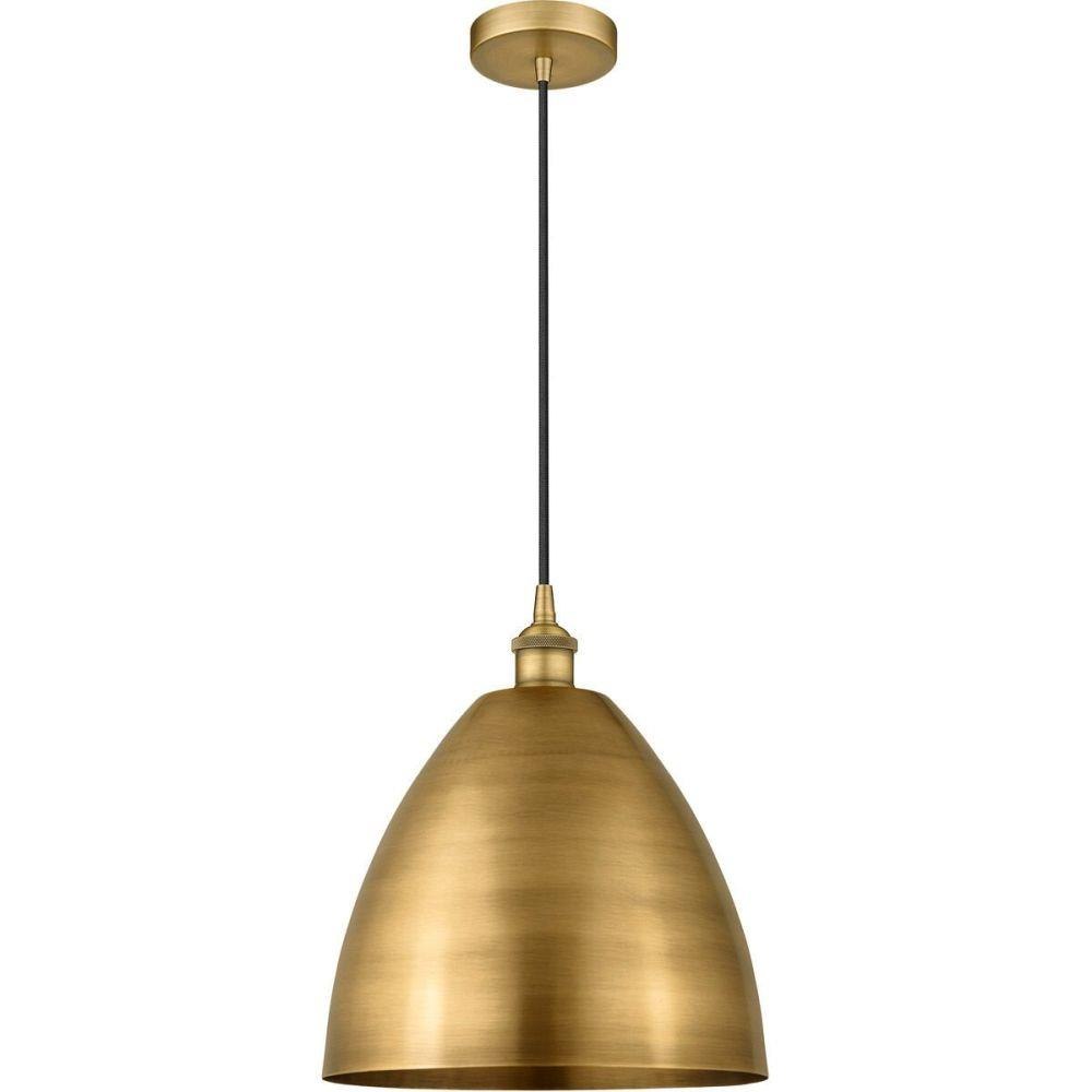 Innovations Lighting 616-1P-BB-MBD-12-BB-LED Bristol - 100W 1 LED Cord hung Mini Pendant-13 Inch Tall and 12 Inch Wide