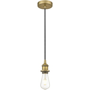 Edison - 1 Light Cord Hung Mini Pendant-3.25 Inch Tall and 4.75 Inch Wide - 1426289