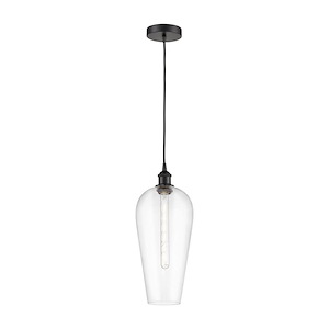 Chelsea - 1 Light Edison Cord Hung Mini Pendant-19 Inch Tall and 8 Inch Wide - 1387732