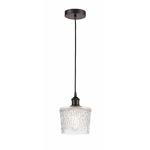 Niagra - 1 Light Cord Hung Mini Pendant In Industrial Style-9.25 Inches Tall and 6.5 Inches Wide - 1289757