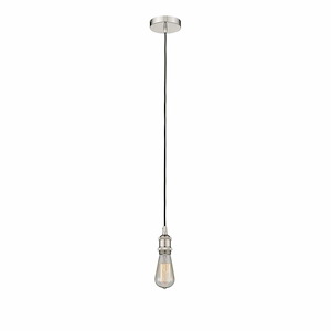 Edison - 1 Light Cord Hung Mini Pendant In Modern Style-3.75 Inches Tall and 2 Inches Wide - 1311292