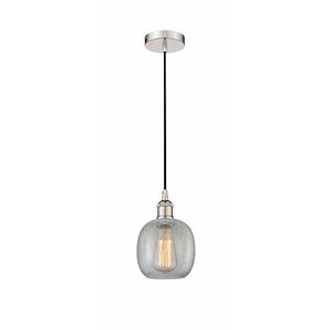 Belfast - 1 Light Cord Hung Mini Pendant In Industrial Style-9.75 Inches Tall and 6 Inches Wide - 1289717