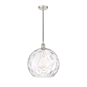Athens Water Glass - 1 Light Pendant In Industrial Style-15.88 Inches Tall and 13 Inches Wide - 1289832