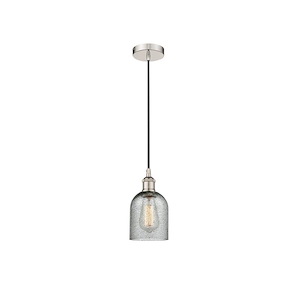 Caledonia - 1 Light Cord Hung Mini Pendant In Industrial Style-9.75 Inches Tall and 5 Inches Wide - 1289707
