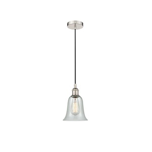 Hanover - 1 Light Cord Hung Mini Pendant In Industrial Style-11.75 Inches Tall and 6.25 Inches Wide
