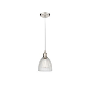 Castile - 1 Light Cord Hung Mini Pendant In Industrial Style-9.75 Inches Tall and 6 Inches Wide