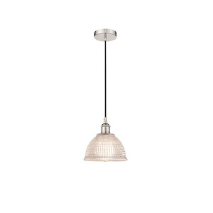 Arietta - 1 Light Cord Hung Mini Pendant In Industrial Style-8.75 Inches Tall and 8 Inches Wide