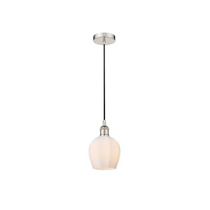 Norfolk - 1 Light Cord Hung Mini Pendant In Industrial Style-9.63 Inches Tall and 5.75 Inches Wide - 1289765